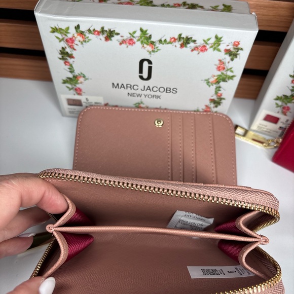 Blush Pink Quilted Zip Wallet - Designer-Inspired - Picture 3 of 4